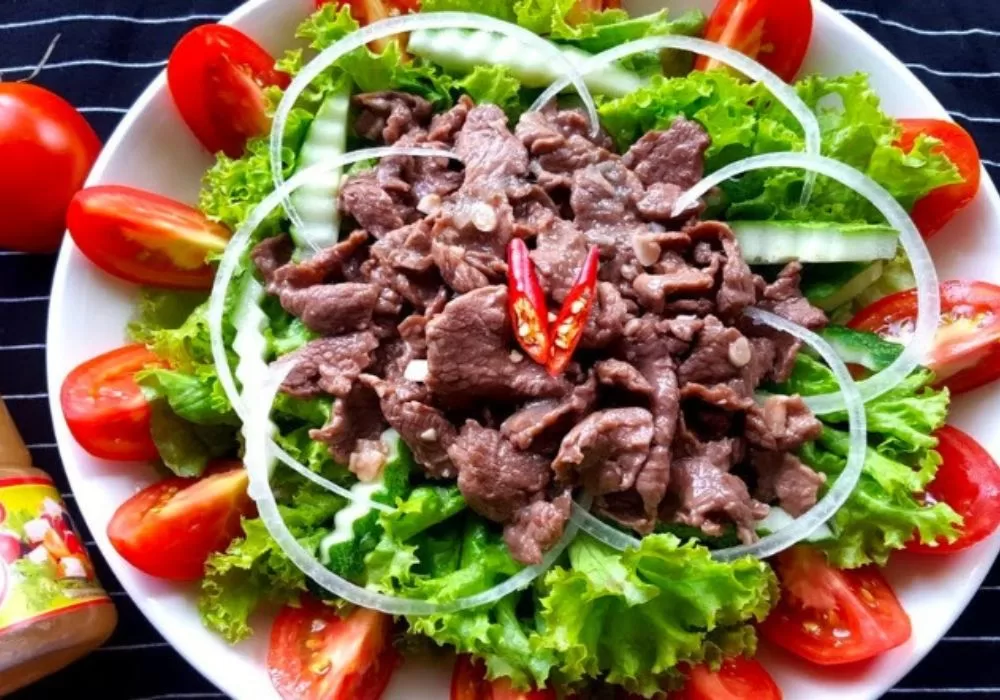 Sa lát thịt bò ba chỉ