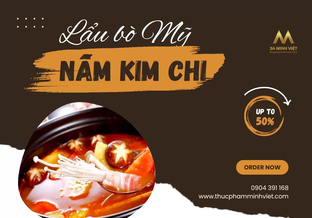 Lẩu bò Mỹ nấm Kim Chi 4